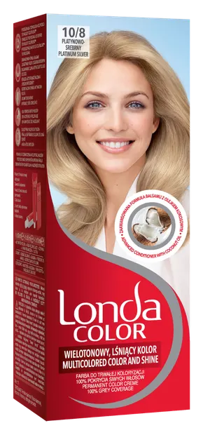 Vopsea de par permanenta 10/8 Platinum Silver, 110ml, Londa