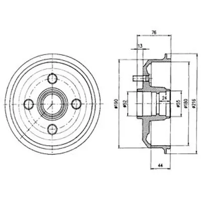 Tambur frana DELPHI BF229