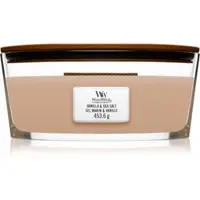 Woodwick Vanilla & Sea Salt lumânare parfumată cu fitil din lemn (hearthwick)