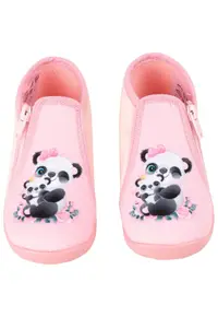 Papuci copii GRAFF-9802 - bumbac - talpa flexibila - roz -