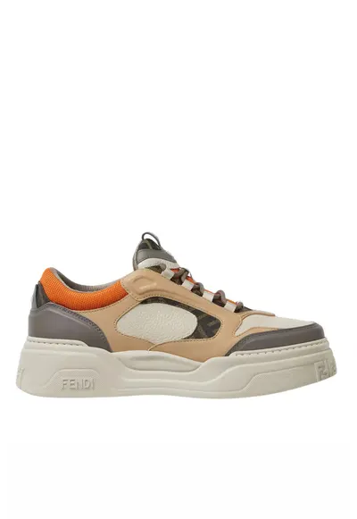 Sneakers barbati - Force Argila Latte - Alb/Gri/Portocaliu