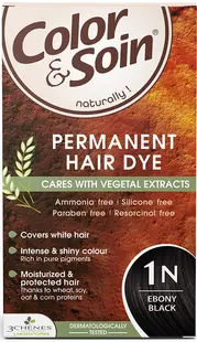 3 Chenes Color & Soin Vopsea de păr, 1N Culoare neagră