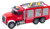 Jucărie pentru copii Lean Toys - Mașină de pompieri, Pulverizator de apă, 29 cm