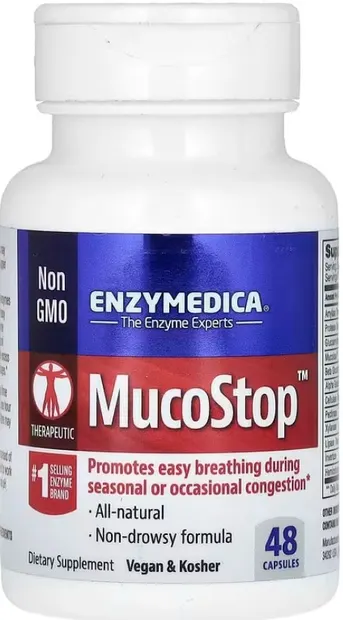 MucoStop, 48 capsule, Enzymedica