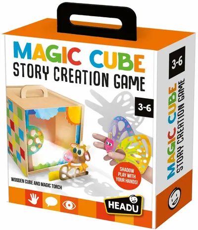 Set de joacă Headu - Cub magic pentru crearea poveștilor