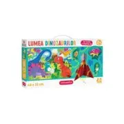 Joc educativ Mimorello Puzzle luuung. Lumea dinozaurilor