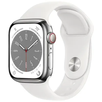 Apple Watch Series 8 2022, GPS + Cellular, Stainless Steel 41mm N/A Silver Ca nou