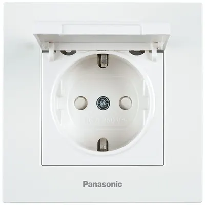Priza shuko cu capac Karre Plus Panasonic