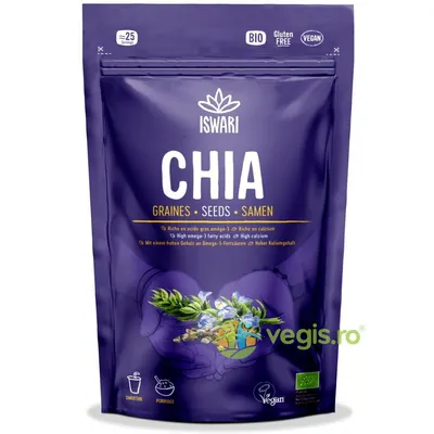 Seminte de Chia fara Gluten Ecologice/Bio 250g