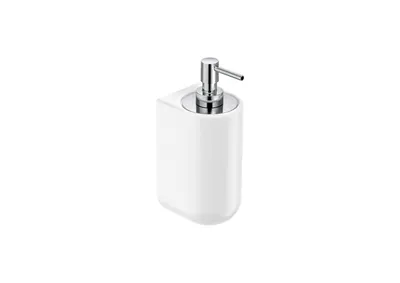 Dozator sapun baie Roca Onda A3870ZC000, montare pe perete, 140 ml, ceramic, Alb