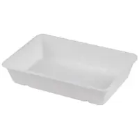 Caserole Trestie, Biodegradabile, Compostabile, albe 23x15 cm 810 ml 125 buc