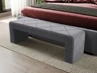 Bancheta tapitata Mall Gri