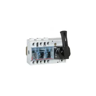 Separator rotativ cu fuzibile - 125 A - 3P - front handle, negru - 7. 5 module