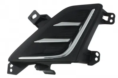 Element bara fata stanga (cu dungi crom, plastic, negru) potrivit FORD FOCUS IV 04.18-09.21