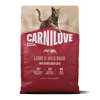 Carnilove Active Cat Dry Lamb & Wild Boar Sterilised Adult All Breeds 2 kg