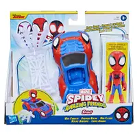 Figurina cu vehicul, Spidey and His Amazing Friends, Spidey, F74545
