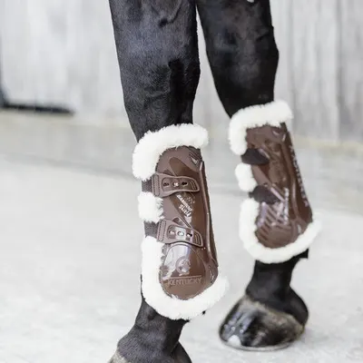 Kentucky Vegan Wol Peesbeschermers Bamboo Elastiek Bruin