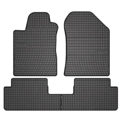 Covor podea FROGUM cauciuc, 4 buc. BASIC, fata spate, set, culoare neagra, potrivit TOYOTA COROLLA VERSO 04.04-03.09, Van