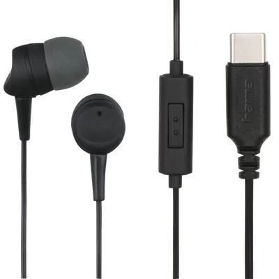 Căști cu microfon Hama - Sea II, 1.2 m, negru