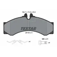 Set placute frana, frana disc TEXTAR 2915301