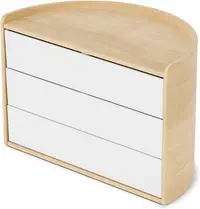 Cutie pentru bijuterii și accesorii Umbra - Moona, albă