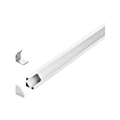 LED-Stripe Corner Profile satin Cover white, 2000mm