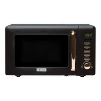 Cuptor cu microunde negru Black & Copper – Haden
