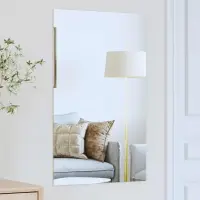 vidaXL Ogledna de perete Dreptunghiular 50 x 80 cm sticlă securizată