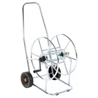 vidaXL Cărucior cu tambur pentru furtun de 80 m 4/2", oțel