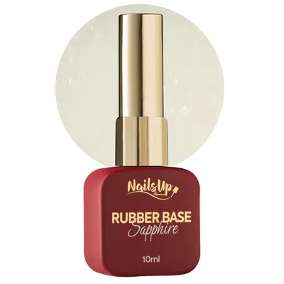Rubber base NAILSUP Sapphire Flakes 01 10ml