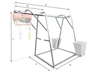 Stand metalic cu sina suport pt. Electropalane pana la 500kg IORI-CAV500