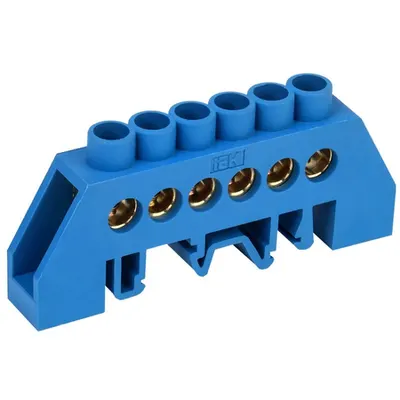 Neutral bus bars in combined DIN-Izolators of “Bearing” type SHNI-8x12-6-kS-S