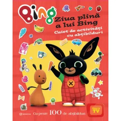 Carte de activitati cu abtibilduri, Bing, Ziua plina a lui Bing