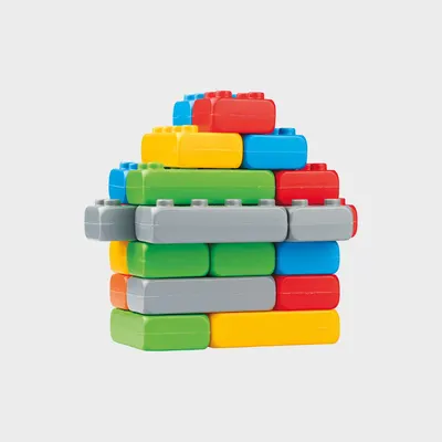 Set de construcție cu 25 de cuburi mari