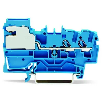 2-conductor N-disconnect terminal block; 2.5 mm²; Push-in CAGE CLAMP®; 2,50 mm²; blue