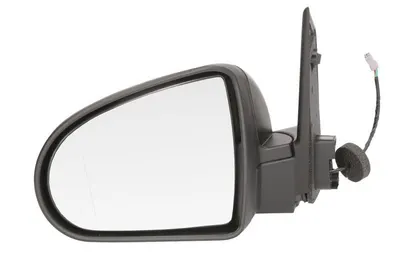 Oglinda stanga potrivit MITSUBISHI COLT 2008-2012 - electrica, asferic, incalzita, crom, grunduita
