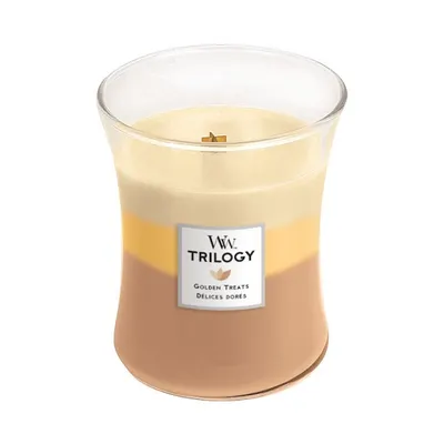 Lumanare parfumata - Medium Jar Trilogy - Golden Treats
