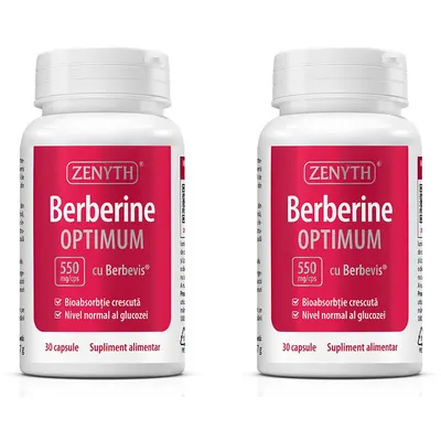 Pachet Berberina Optimum cu Berbevis® Extract 550mg 30cps + 30cps