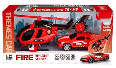 Mașină cu elicopter Ocie - Fire, cu lumini și sunete
