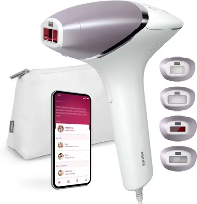 Fotoepilator Philips - BRI947/00, 450 000 impulsuri, alb