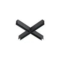 BUXTON MAGNETIC Nisipiu Negru Aluminiu Cross Corner For Surface & Suspended Mount
