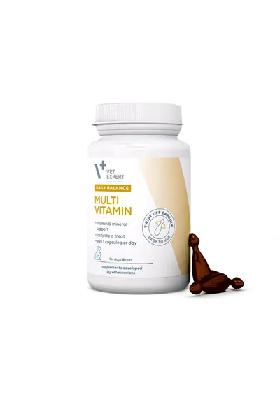 Complex de vitamine si minerale pentru caini si pisici Multivitamin Twist Off, VetExpert, 50 capsule