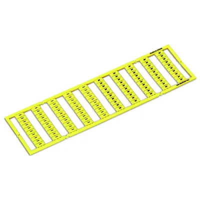 WMB marking card; as card; MARKED; k/l (each 50); stretchable 5 - 5.2 mm; Horizontal marking; snap-on type; yellow