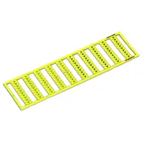 WMB marking card; as card; MARKED; k/l (each 50); stretchable 5 - 5.2 mm; Horizontal marking; snap-on type; yellow