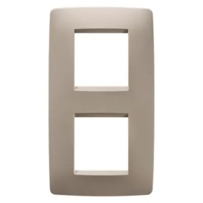 Placa ornament CProiector HORUS ONE - IN TECHNOPOLYMER - 2+2 modul VERTICAL CENTRE DISTANCE 71mm - HEMP - CProiector HORUS