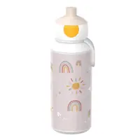 Sticlă pentru copii bej din plastic 400 ml Sunshine & Rainbow – Mepal