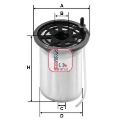 Filtru combustibil SOFIMA S 0H2O NE