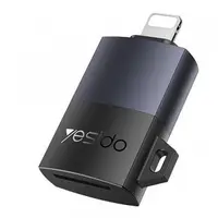 Cititor Card Lightning Yesido GS38, microSD, Gri