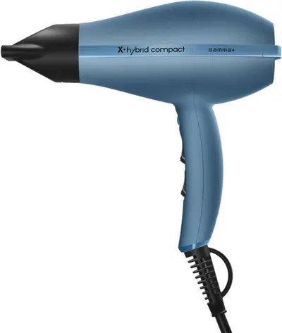 Uscător de păr GammaPiu – X-Hybrid Compact, 1800W, 3 viteze, albastru