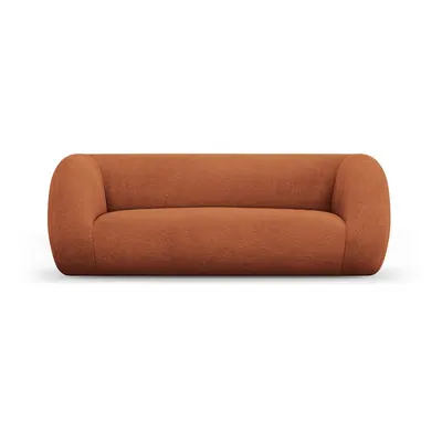 Canapea portocalie cu tapițerie din stofă bouclé 210 cm Essen – Cosmopolitan Design